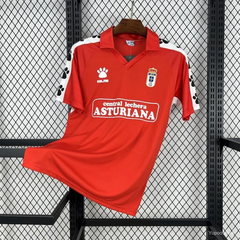 Camiseta Real Oviedo 1990/91 VISITANTE MANGA CORTA VERSION FAN